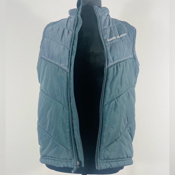 Under Armour Blue/grey, Vest ,Youth Medium ,fits like a Small, puffer - Picture 4 of 6